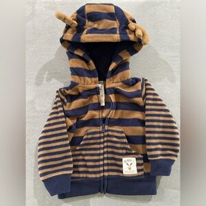 Carters Just One You 3M moose zipper hoodie